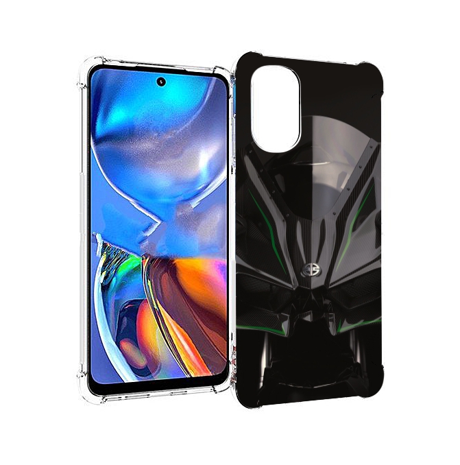 

Чехол MyPads кавасаки мото для Motorola Moto E32, Прозрачный, Tocco