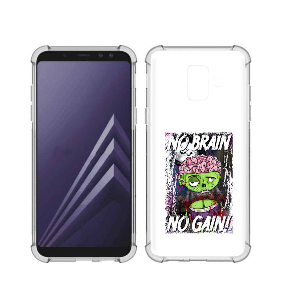 

Чехол MyPads Tocco для Samsung Galaxy A6 (2018) глупый зомби (PT111558.582.289), Прозрачный, Tocco