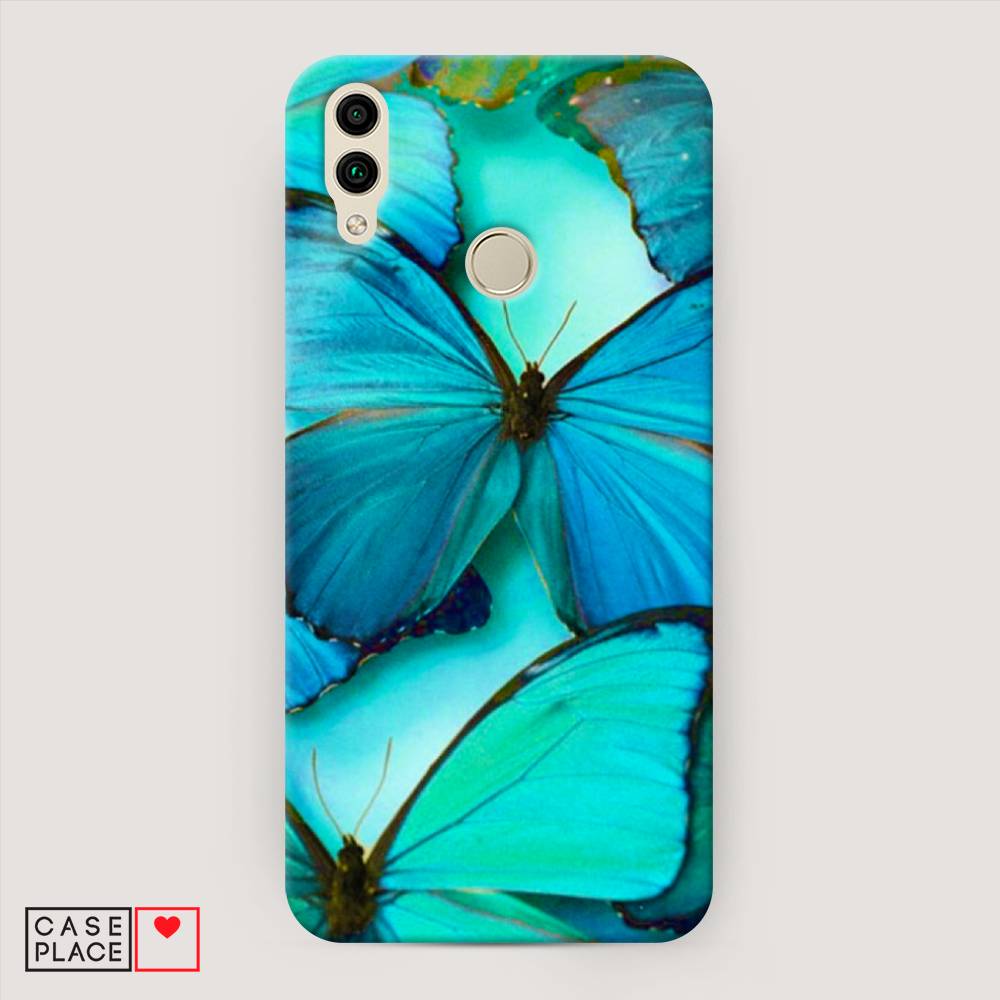фото Чехол awog "неоновые бабочки" для honor 8c