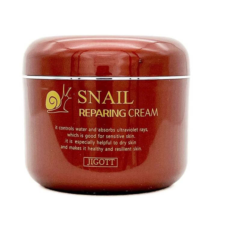 

Крем Jigott Snail Reparing Cream восстанавливающий, с муцином улитки, 100 г
