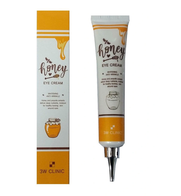 Крем для век 3W Clinic Honey Eye Cream питательный, с экстрактом меда, 40 мл