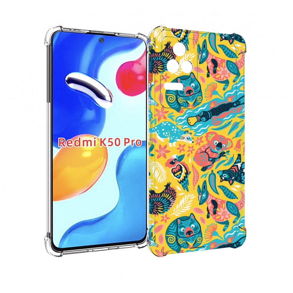 

Чехол MyPads seamless-pattern для Xiaomi Redmi K50/K50 Pro, Прозрачный, Tocco