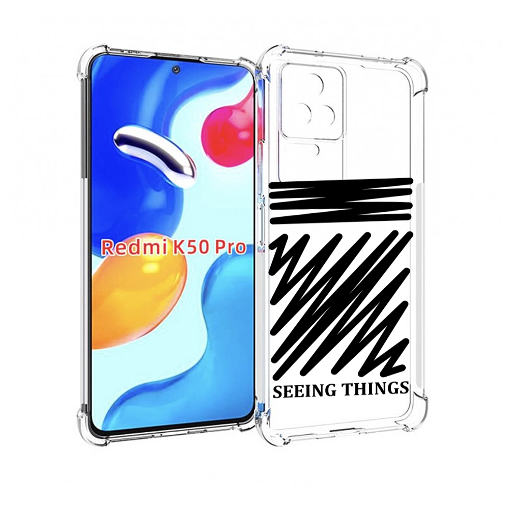 

Чехол MyPads seeing-things для Xiaomi Redmi K50/K50 Pro, Прозрачный, Tocco