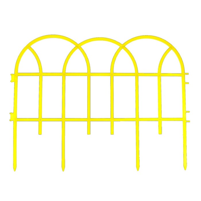 

Забор декоративный ажурный "Готика", жёлтый
