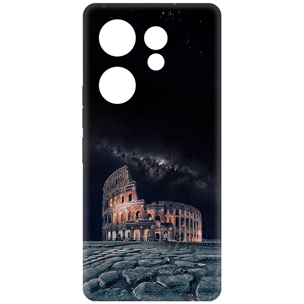 

Чехол-накладка Krutoff Soft Case Италия, Колизей для TECNO Camon 20 Premier черный