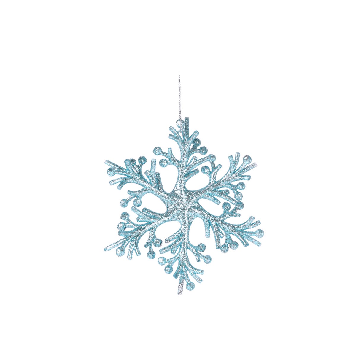 Елочная игрушка Christmas deluxe Снежинка 1 шт. красный