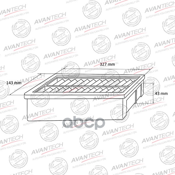 фото Фильтр воздушный avantech af0321