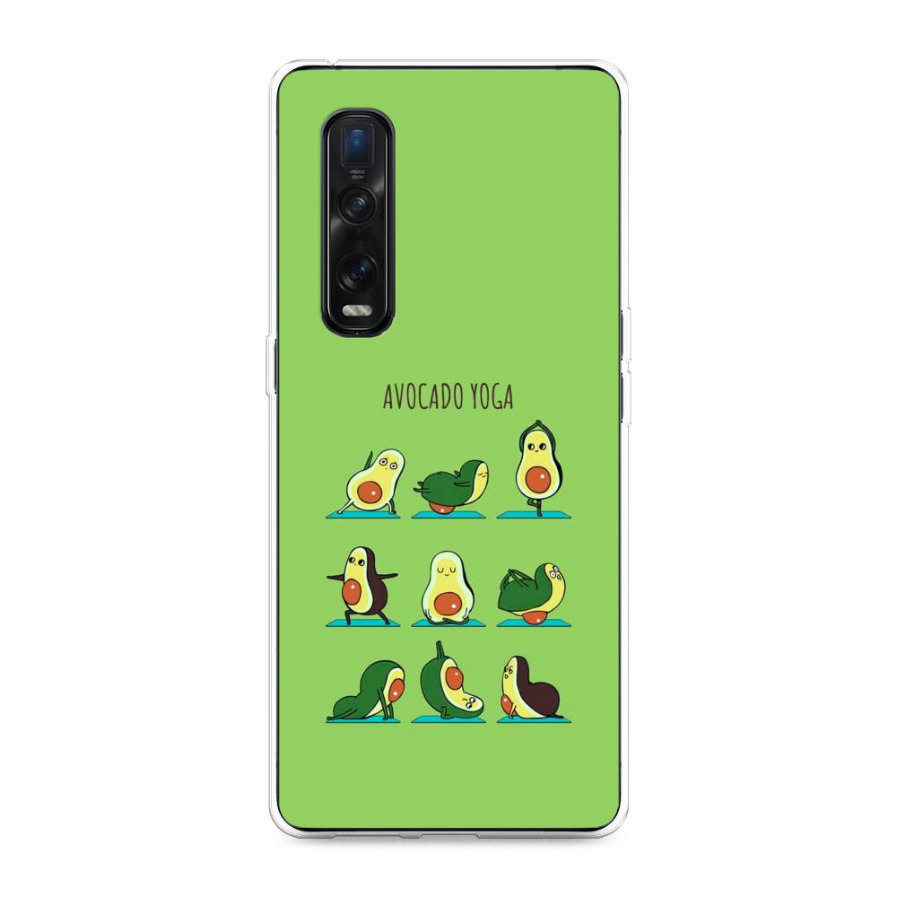 

Чехол Awog на Oppo Find X2 Pro "Авокадо йога", Разноцветный, 253350-10