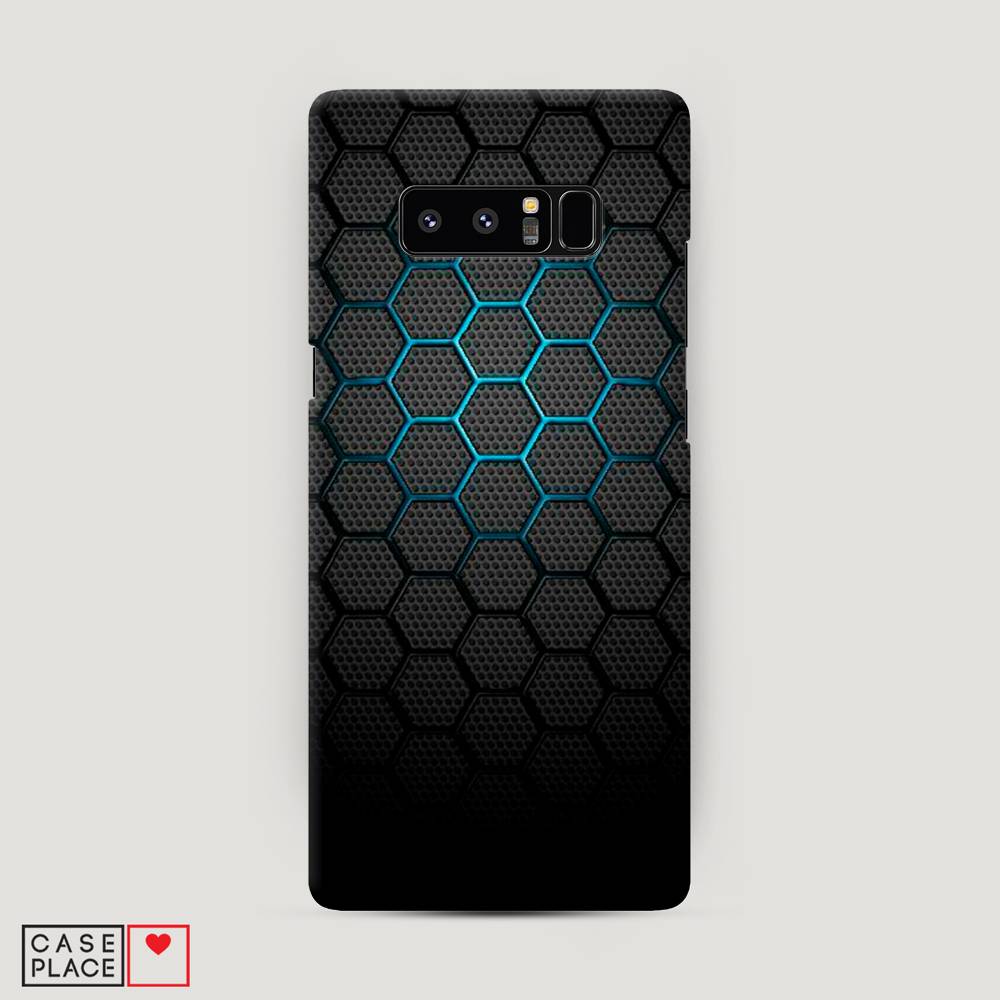 фото Чехол awog "бирюзовые соты" для samsung galaxy note 8