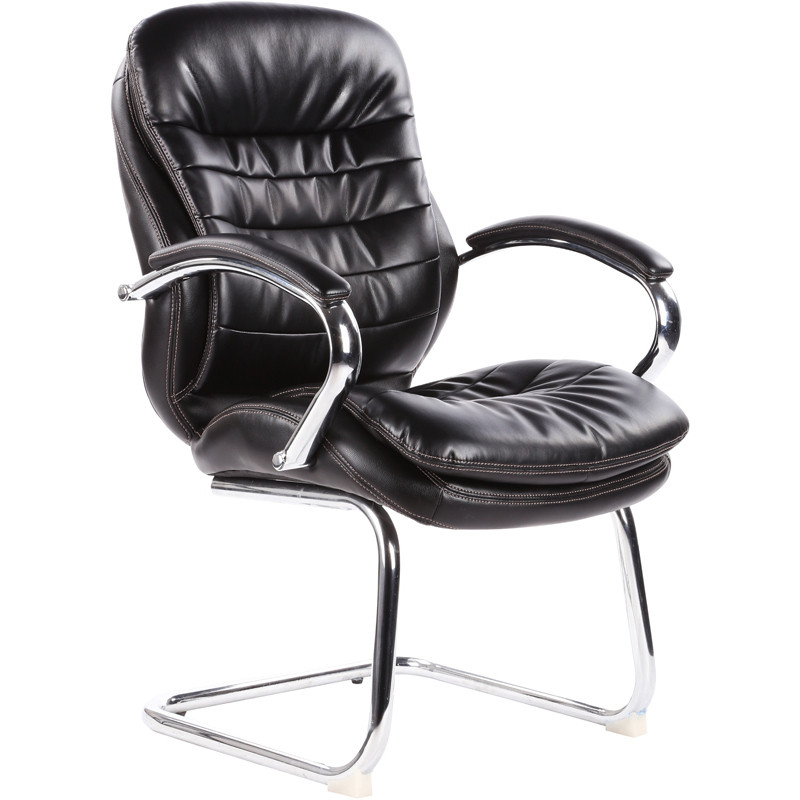 

Конференц-кресло BN_Dp_EChair-515 VR рецикл. кожа черная, хром