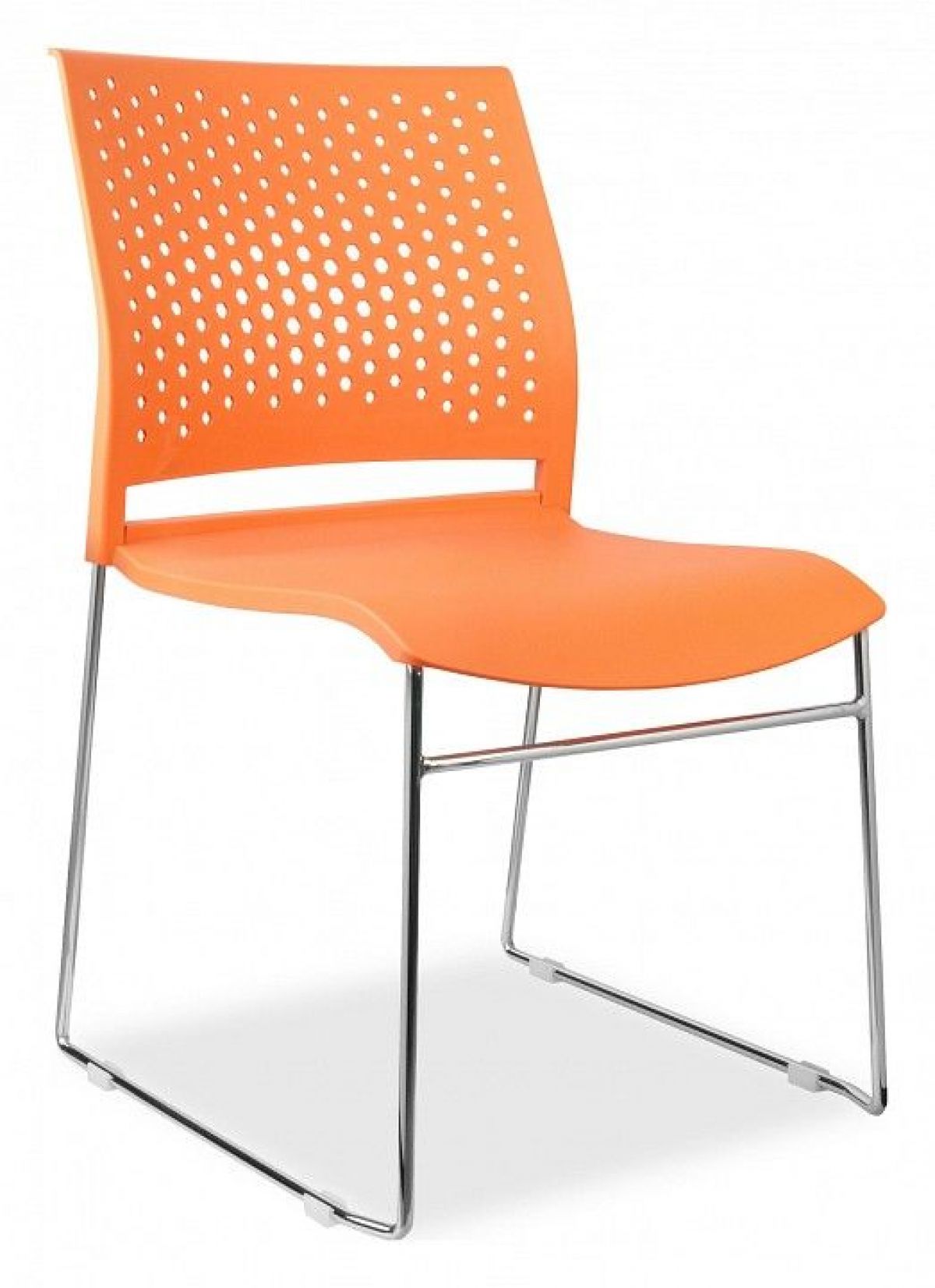 Конференц-кресло RCH D918 Пластик оранжевый 570x490x570