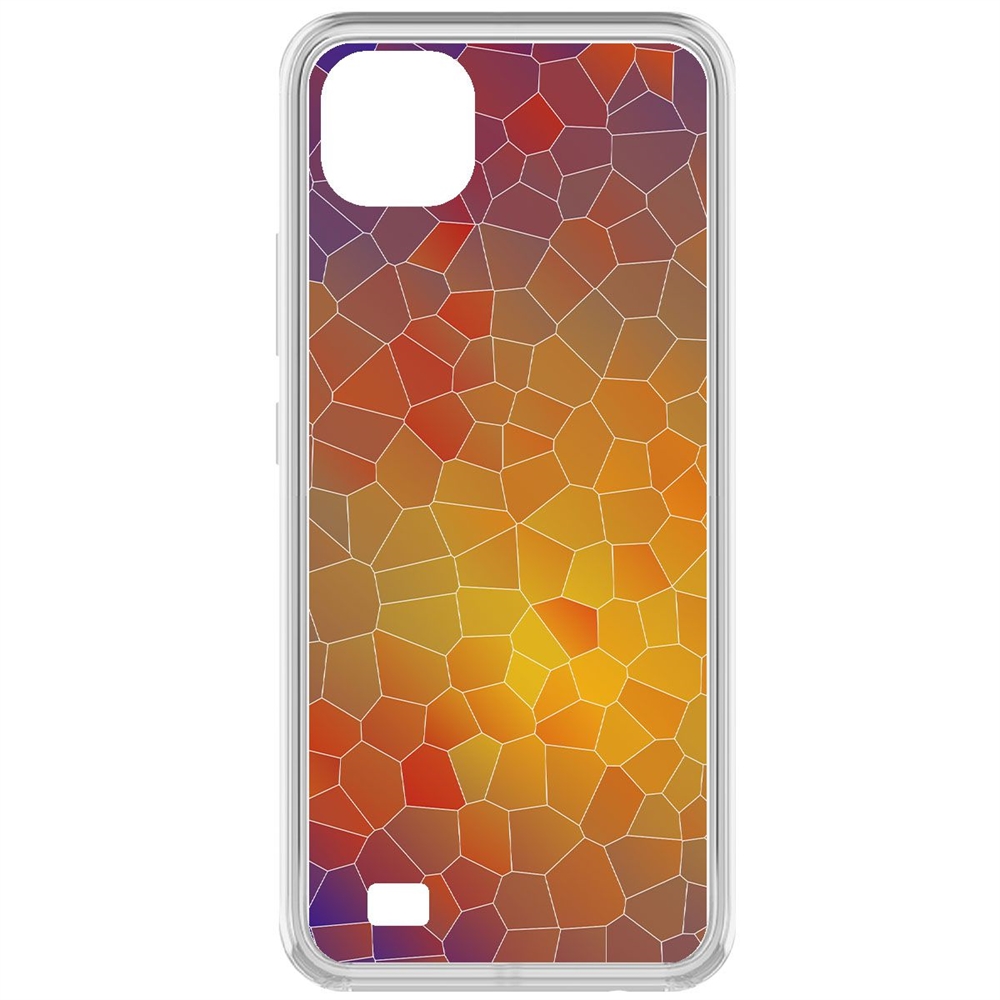 

Чехол-накладка Krutoff Clear Case Витраж 1 для Realme C11 (2021), Прозрачный