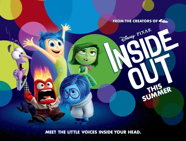 фото Постер к мультфильму "головоломка" (inside out) 50x70 см nobrand