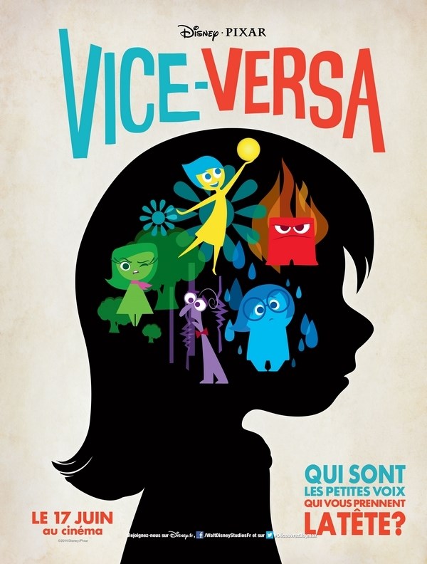 

Постер к мультфильму "Головоломка" (Inside Out) 50x70 см