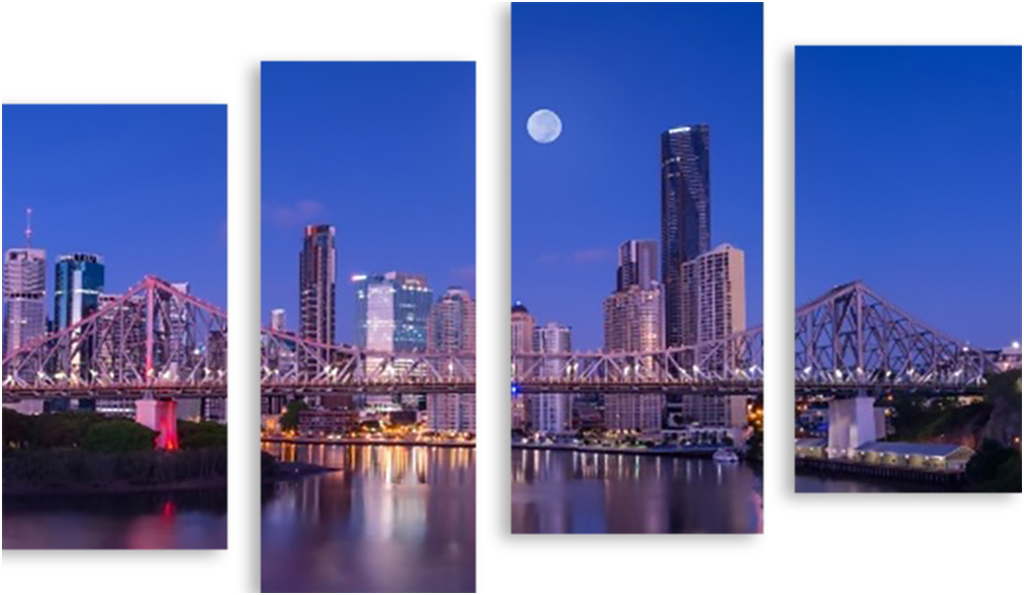 

Картина модульная на холсте Модулка Брисбен 120x77 см, 2569