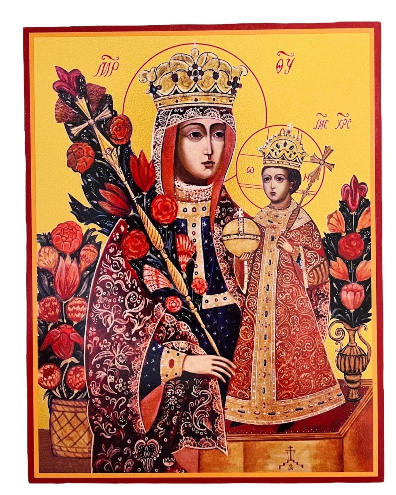 Икона Пресвятой Богородицы Неувядаемый Цвет