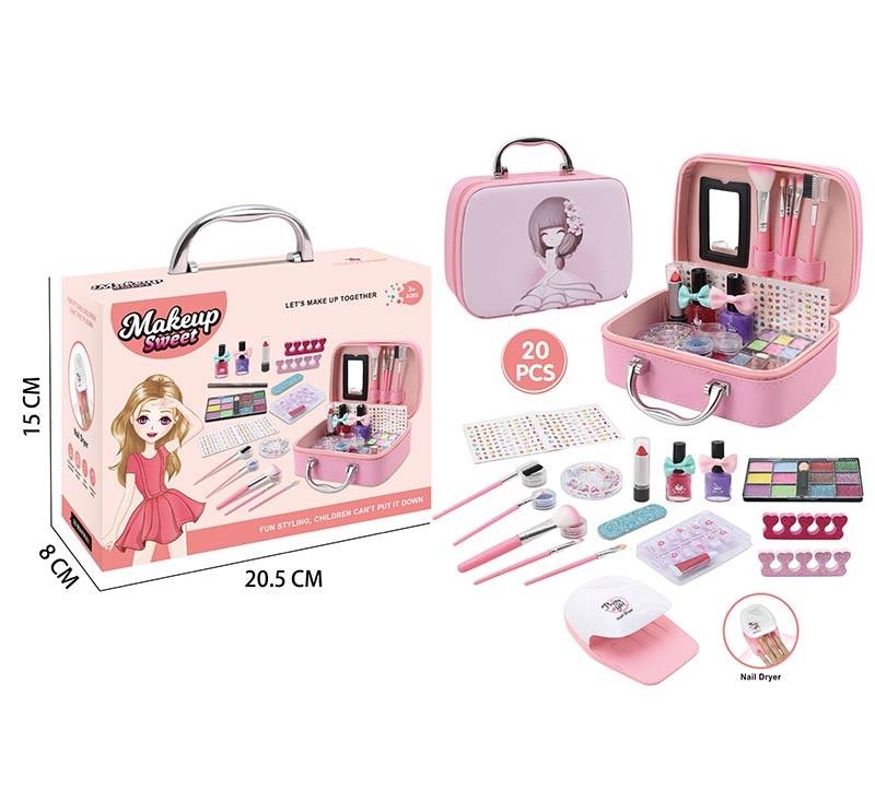 Набор детской косметики для девочки MSN Toys с сушкой для ногтей в чемоданчике 768-7 пилочка для ногтей bohemia в бархатном