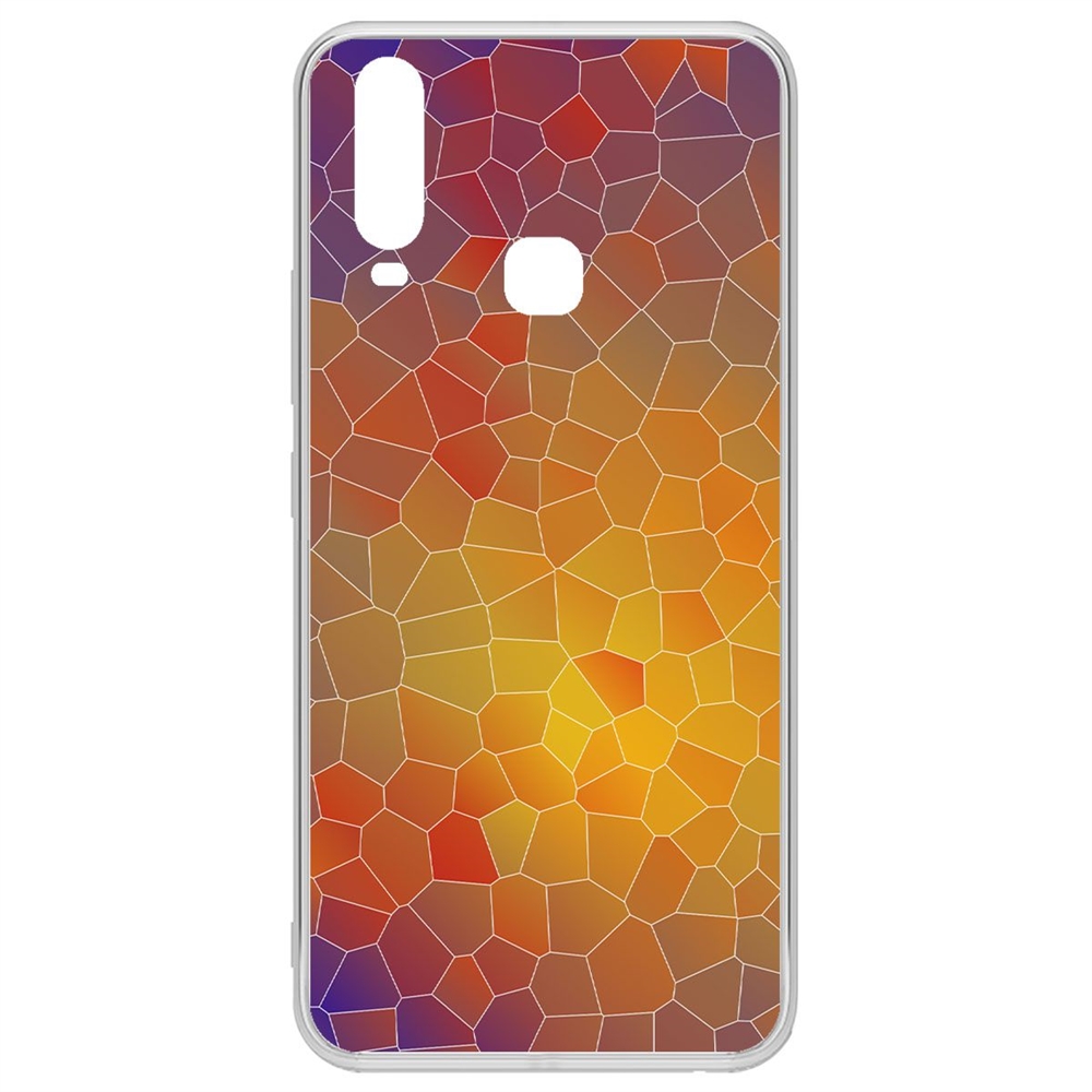 

Чехол-накладка Krutoff Clear Case Витраж 1 для Vivo Y11/Y12/Y17, Прозрачный