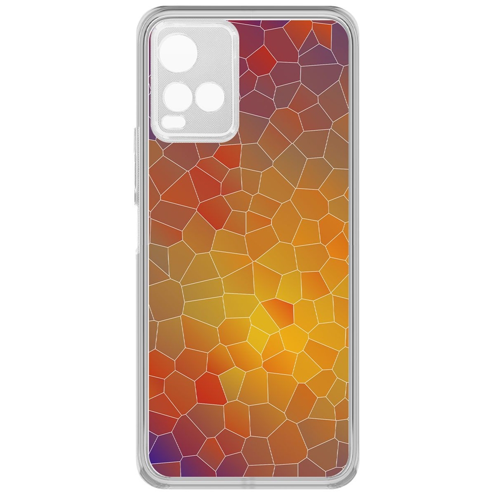 

Чехол-накладка Krutoff Clear Case Витраж 1 для Vivo Y21, Прозрачный