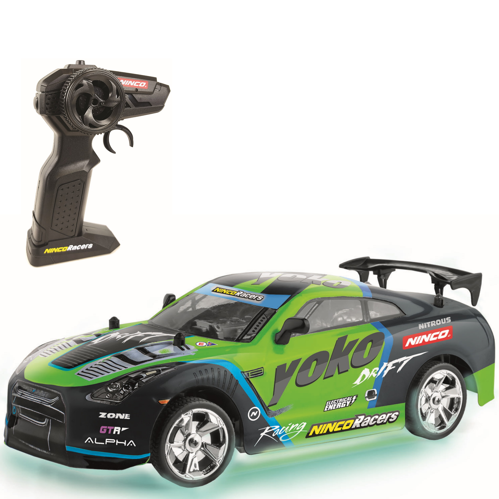 Машинка на радиоуправлении Ninco YOKO 1:18 с подсветкой slot race car 1 43 set electric circuito coche accesorios for scalextric compact carrera go ninco scx