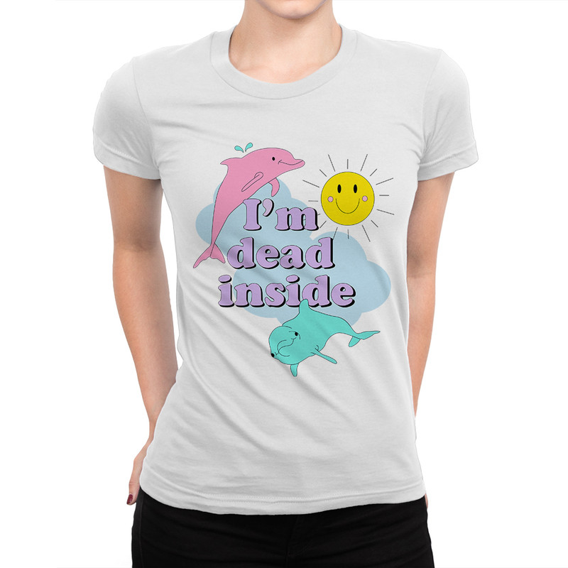 

Футболка женская Dream Shirts Я Мертв Внутри белая XL, Белый, Я Мертв Внутри