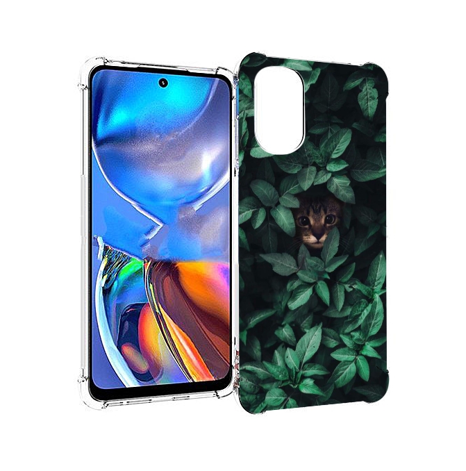 

Чехол MyPads котенок в листьях для Motorola Moto E32, Прозрачный, Tocco