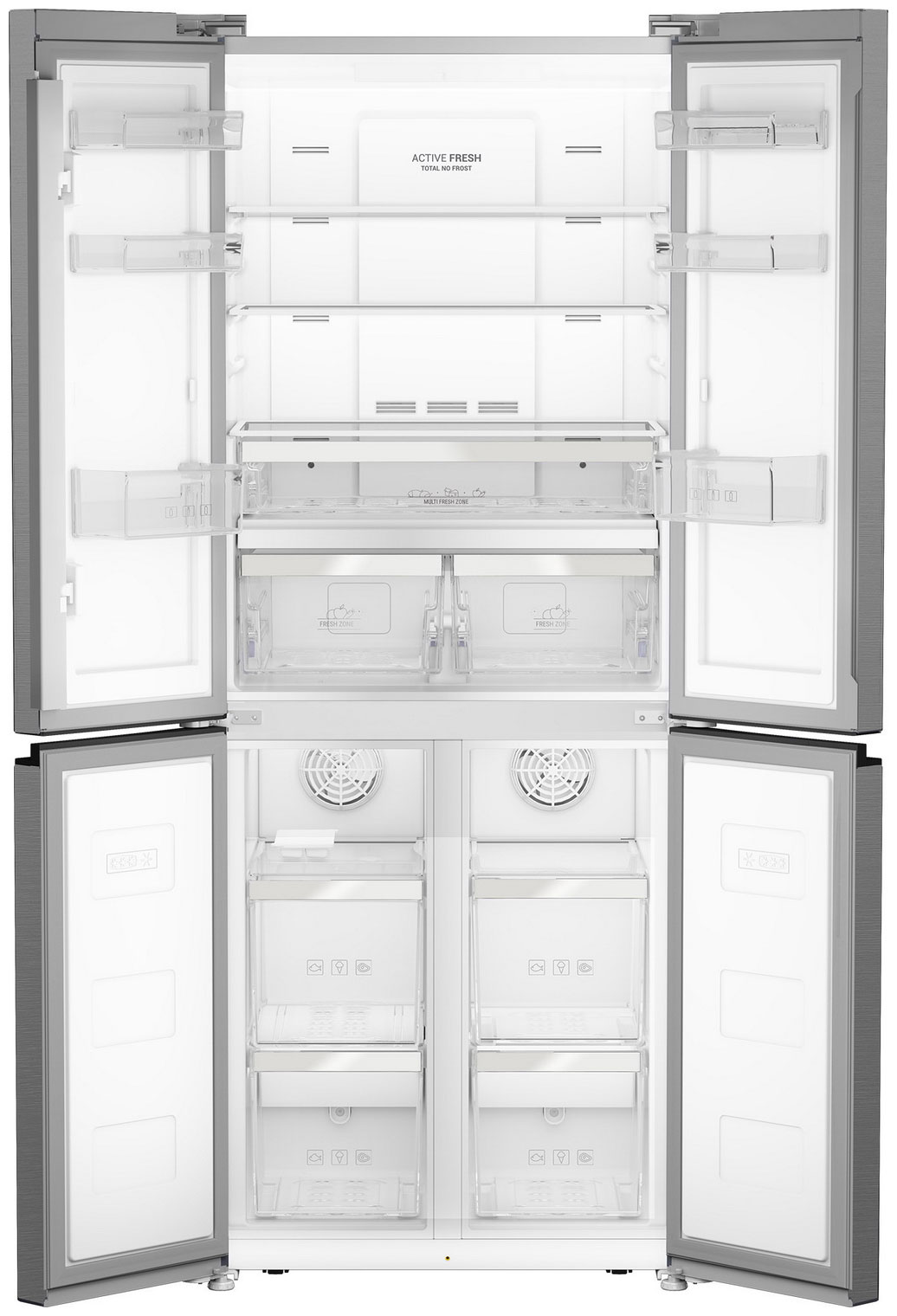 Холодильник HotPoint HFP4 480I X серебристый