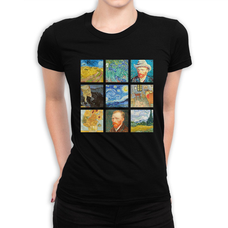 

Футболка женская Dream Shirts Ван Гог черная XS, Черный, Ван Гог