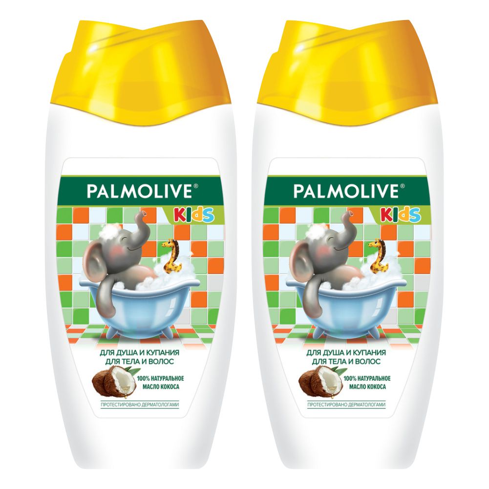 Гель для душа детский Palmolive с кокосовым молочком 250 мл х 2 шт palmolive гель для душа женский арома настроение твой массаж 750 мл