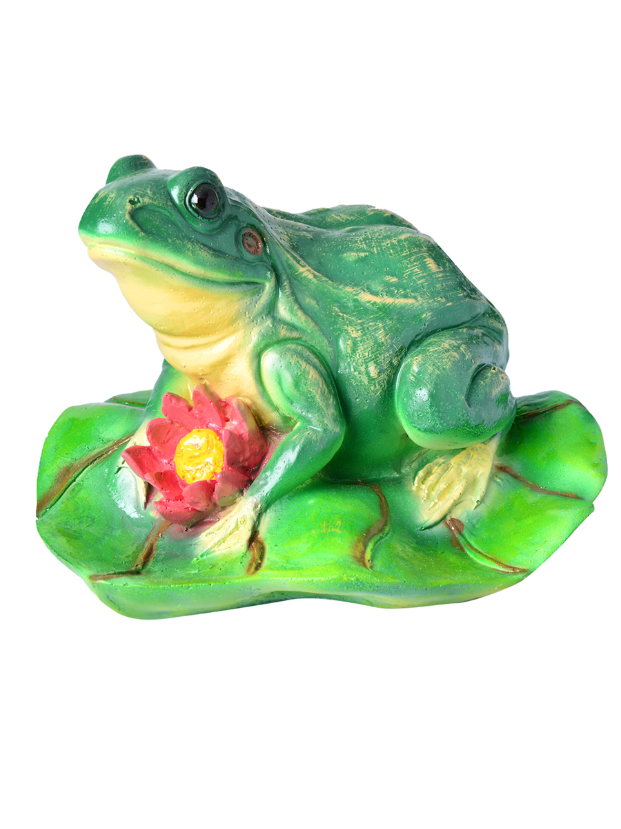 Садовая фигурка Decobraz ФП031 Лягушка с цветком