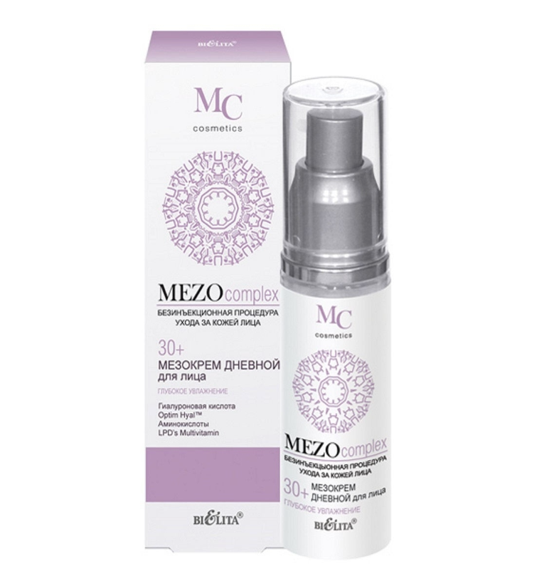 

Крем для лица Bielita MEZOcomplex Глубокое увлажнение, 30+, дневной 50 мл, MEZOcomplex
