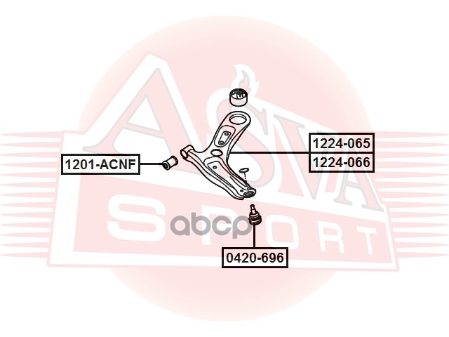 

Рычаг Hyundai Asva 1224-066 ASVA 1224-066