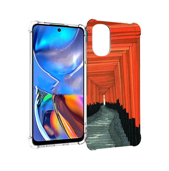

Чехол MyPads красный коридор для Motorola Moto E32, Прозрачный, Tocco