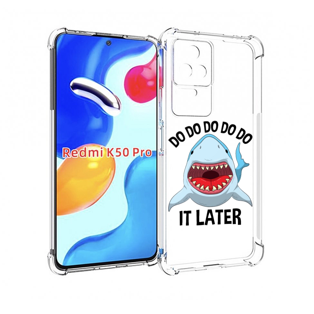 

Чехол MyPads Акула для Xiaomi Redmi K50/K50 Pro, Прозрачный, Tocco