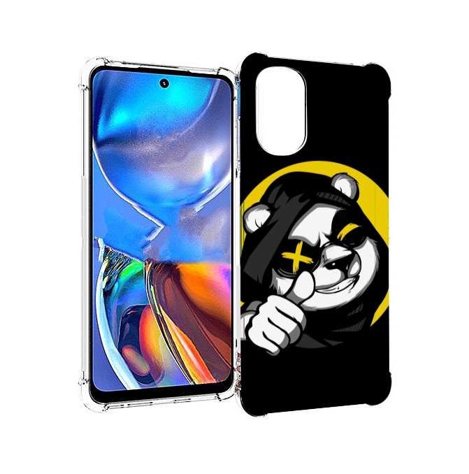 

Чехол MyPads крутая пандочка ок для Motorola Moto E32, Прозрачный, Tocco