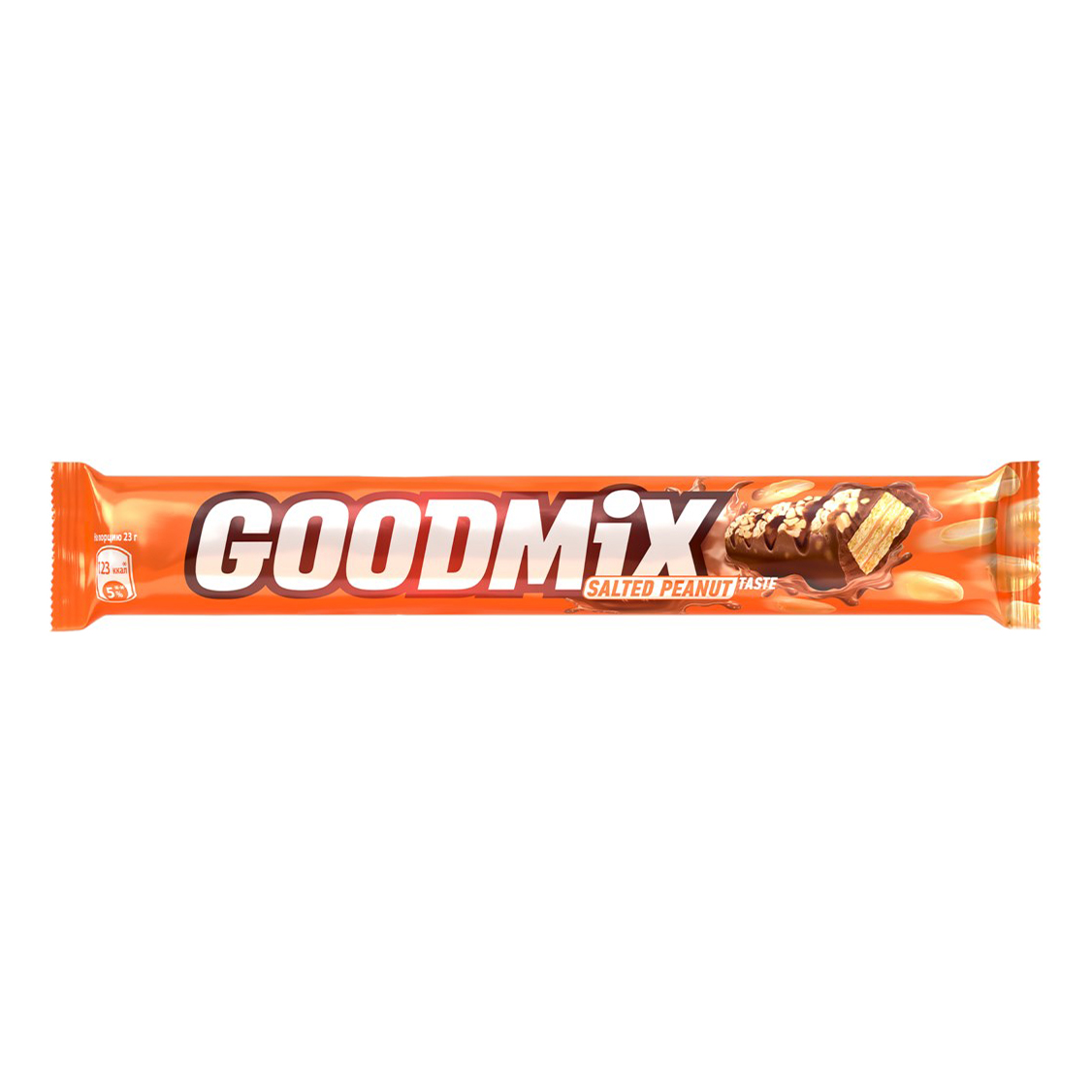 Конфеты шоколадные Goodmix со вкусом соленого арахиса и хрустящей вафлей +-500 г