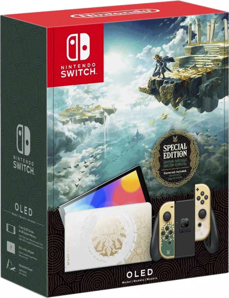 

Игровая приставка Nintendo Switch OLED 64 ГБ+The Legend of Zelda: Tears of the Kingdom, Switch OLED