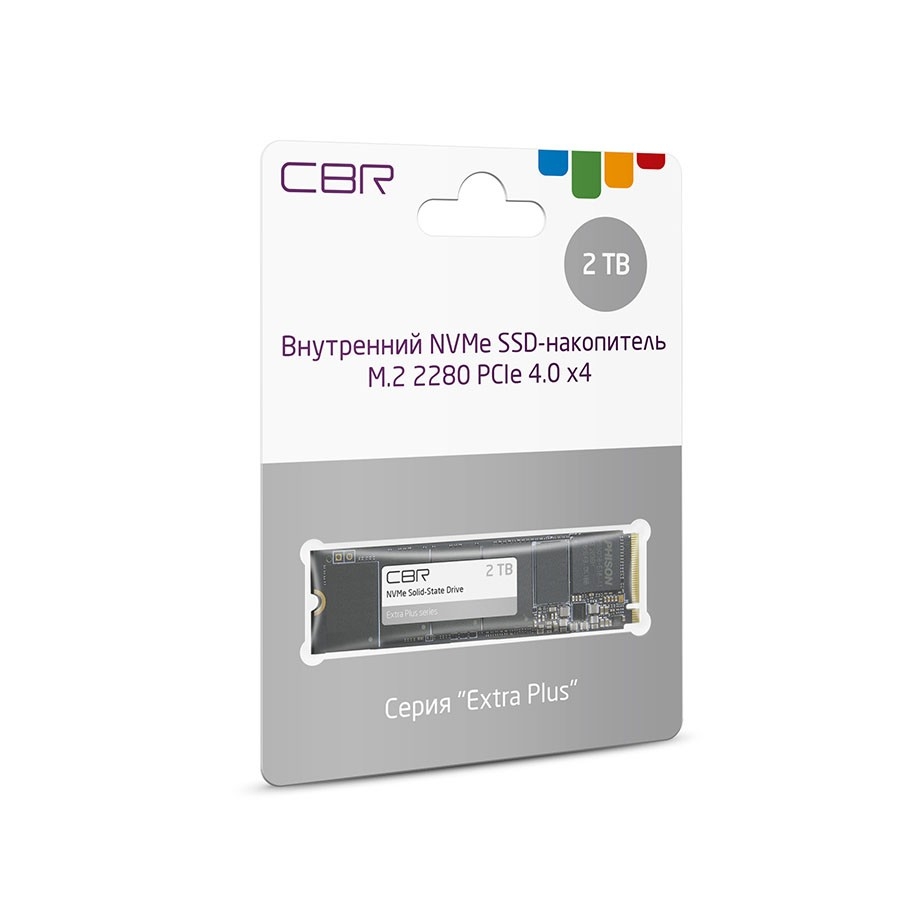 

SSD накопитель CBR Extra Plus 2 ТБ (SSD-002TB-M.2-EP22), Extra Plus