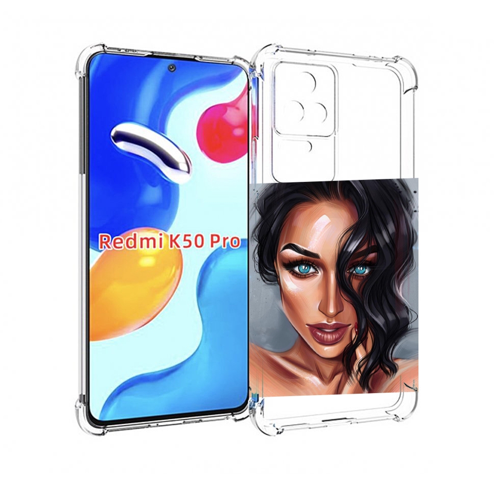 

Чехол MyPads Брюнетка для Xiaomi Redmi K50/K50 Pro, Прозрачный, Tocco