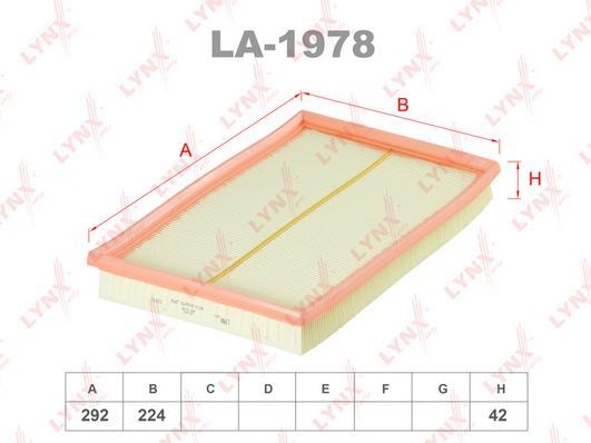 

Фильтр воздушный LYNXauto LA1978