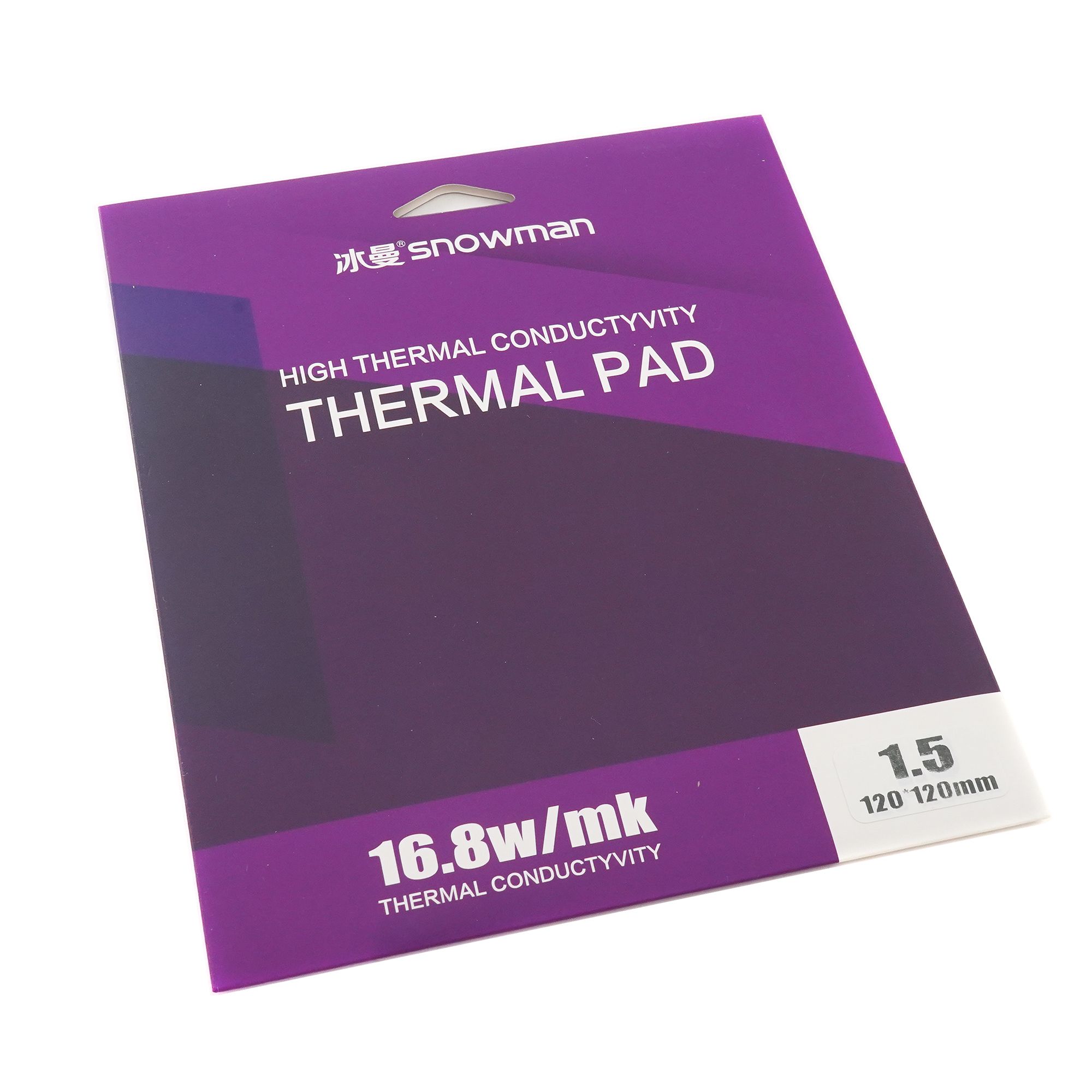 Термопрокладка 120x120х1.5 мм Snowman Thermal Pad 16.8 Вт/(м*К) SN-120-120-1.5 синий