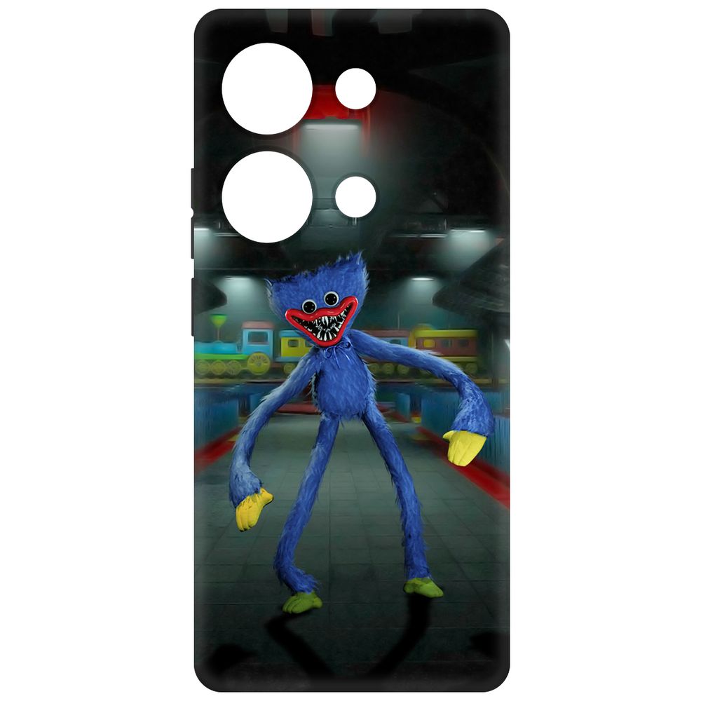 

Чехол-накладка Krutoff Soft Case Хаги Ваги для Poco M6 Pro 4G черный