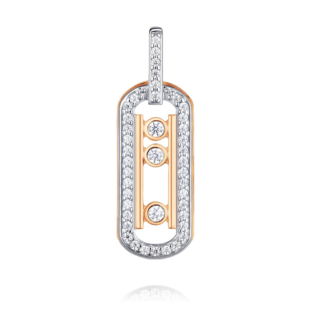 

Кулон из красного золота ADAMAS 34041596/01-А50Д-72, фианит, 34041596/01-А50Д-72