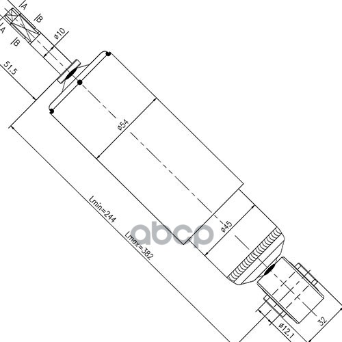 Амортизатор Газовый Ford Maverick, Nissan Terrano, Terrano Ii - F Zikmar арт. Z97180R