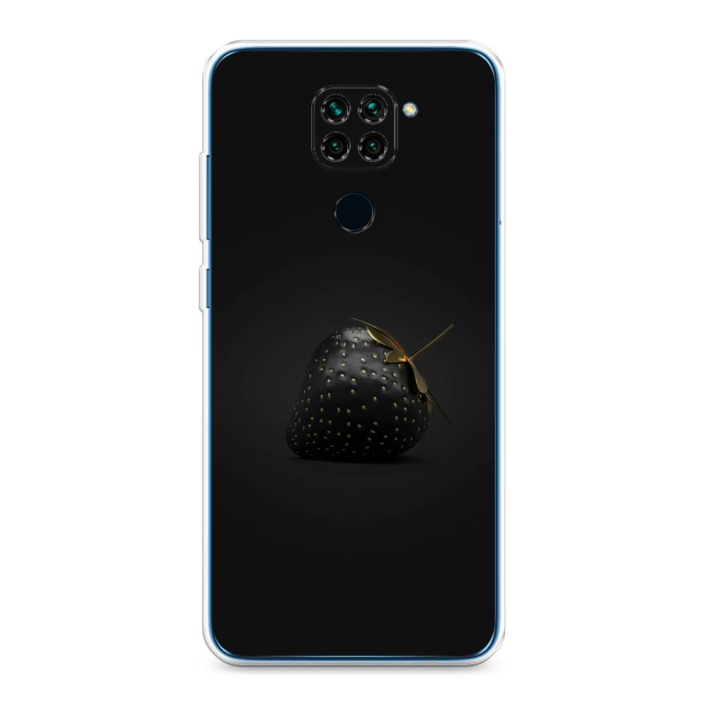 фото Силиконовый чехол "черная клубника" на xiaomi redmi note 9 awog