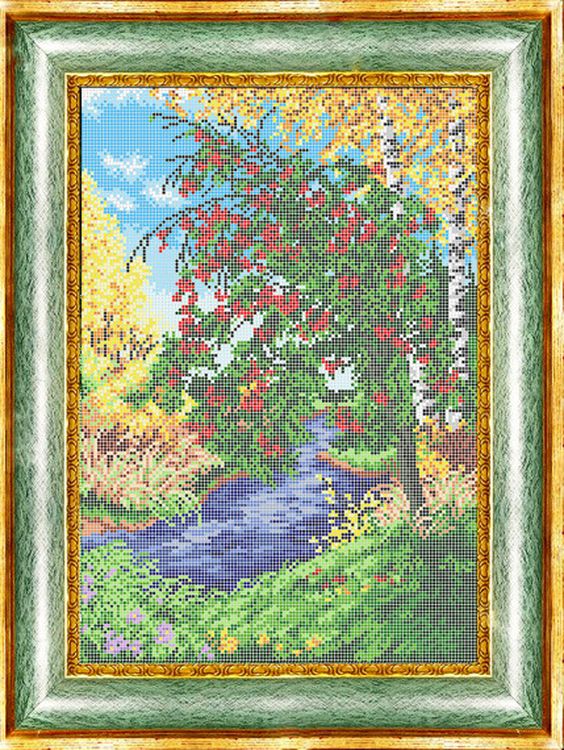 

Рисунок на ткани «Рябина»