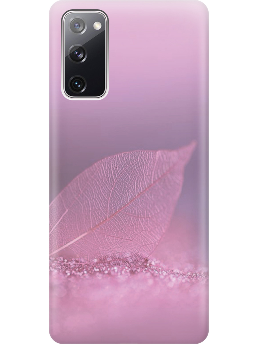

Силиконовый чехол на Samsung Galaxy S20 FE с принтом "Листок в розовых блестках", Прозрачный;розовый;фиолетовый, 723485422