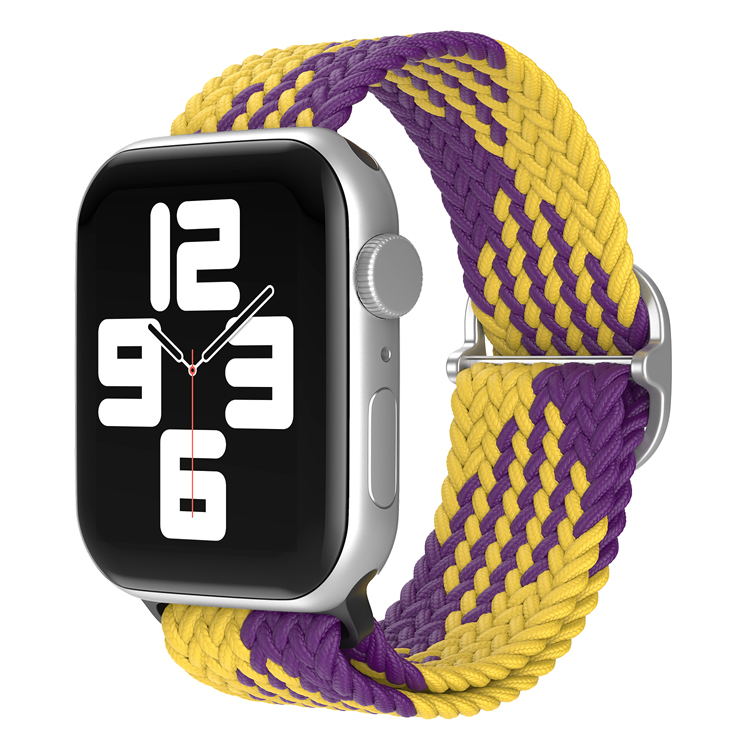 

Ремешок для Apple Watch 1-9/SE/ULTRA (42/44/45/49 мм), фиолетово-желтый, Apple Watch 1-9 / SE / ULTRA (42/44/45/49 мм), регулируемый по длине