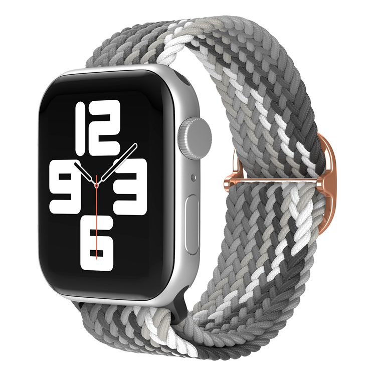 

Ремешок для Apple Watch 1-9/SE/ULTRA (42/44/45/49 мм), разноцветный черный, Apple Watch 1-9 / SE / ULTRA (42/44/45/49 мм), регулируемый по длине