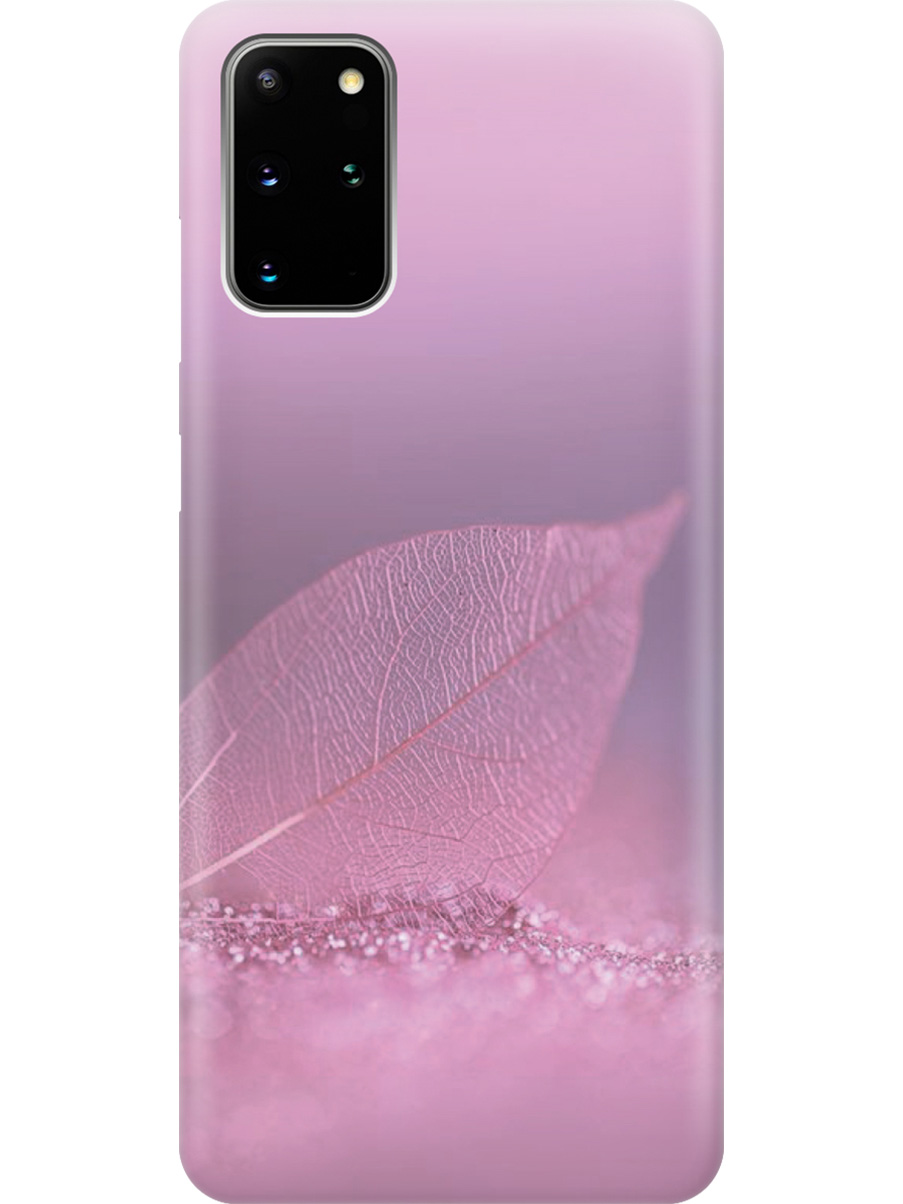 

Силиконовый чехол на Samsung Galaxy S20+ с принтом "Листок в розовых блестках", Прозрачный;розовый;фиолетовый, 722628522